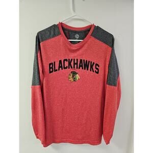 Chicago Blackhawks Long Sleeve Shirt Men's Medium NHL Hockey Official Licensed
